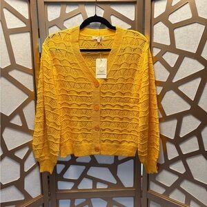 NWT Skies Are Blue Mango Knit Cardigan Sweater